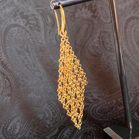 Diane Von Furstenberg Gold and Black Earrings - Picture 7 of 7